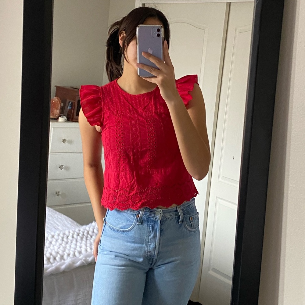 Mexican eyelet shirt
